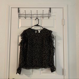 H&M Long Sleeve Ruffled Shirt